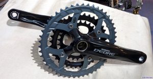 Shimano Deore triple chainset. Front